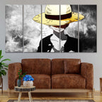 Tableau Monkey D Luffy One Piece Toile Avec Cadre