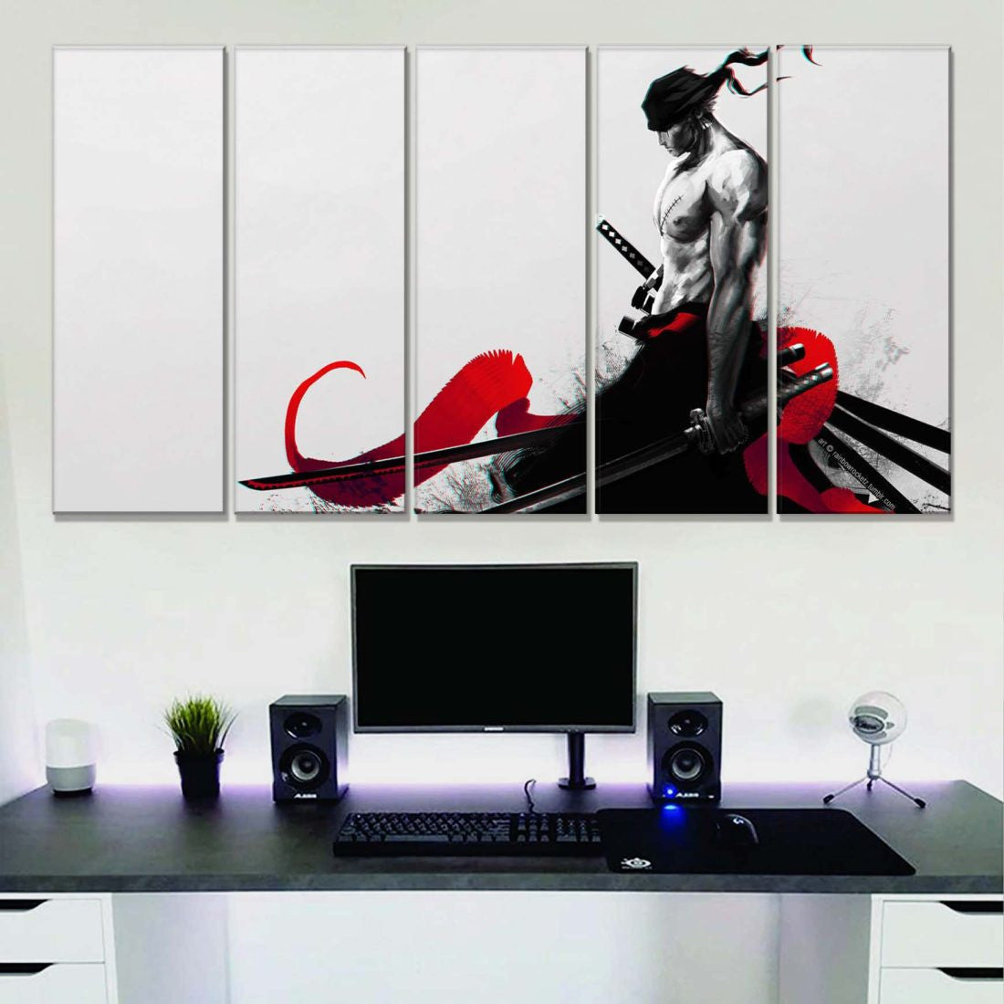 Tableau One Piece Zoro 50 Toile Avec Cadre