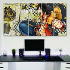 Tableau One Piece Monkey D Luffy 25 Toile Avec Cadre