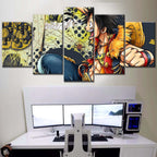 Tableau One Piece Monkey D Luffy 25 Toile Avec Cadre