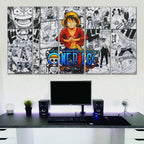 Tableau One Piece Monkey D Luffy 1 Toile Avec Cadre