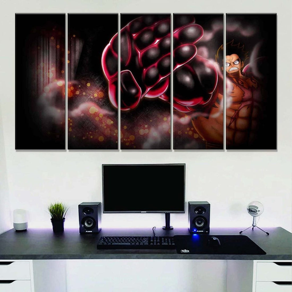 Tableau One Piece Monkey D Luffy 58 Toile Avec Cadre