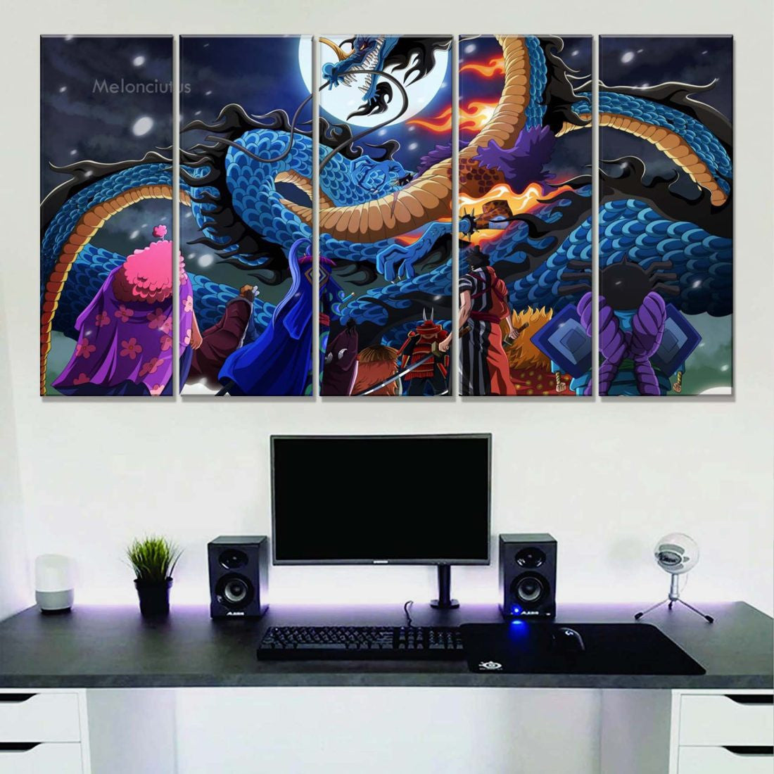 Tableau One Piece Tous les personnages 33 Toile Avec Cadre