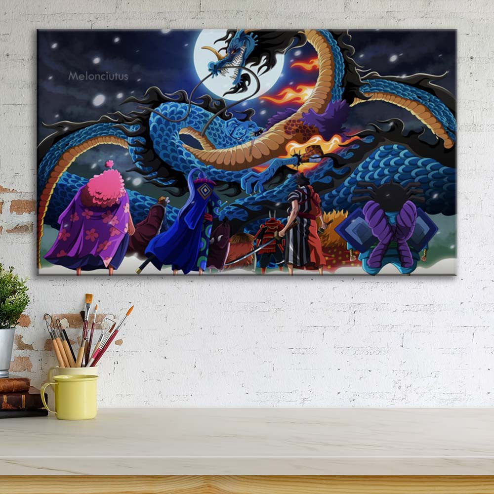 Tableau One Piece Tous les personnages 33 Toile Avec Cadre