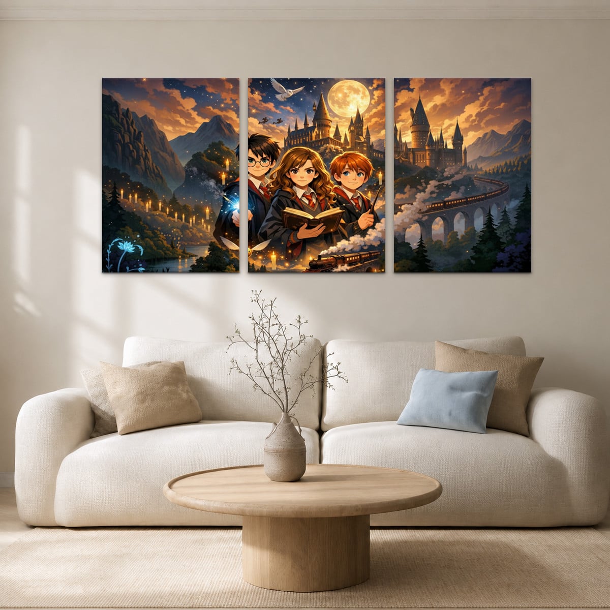 Tableau Abstrait Salon The Enchanted Wizard Castle