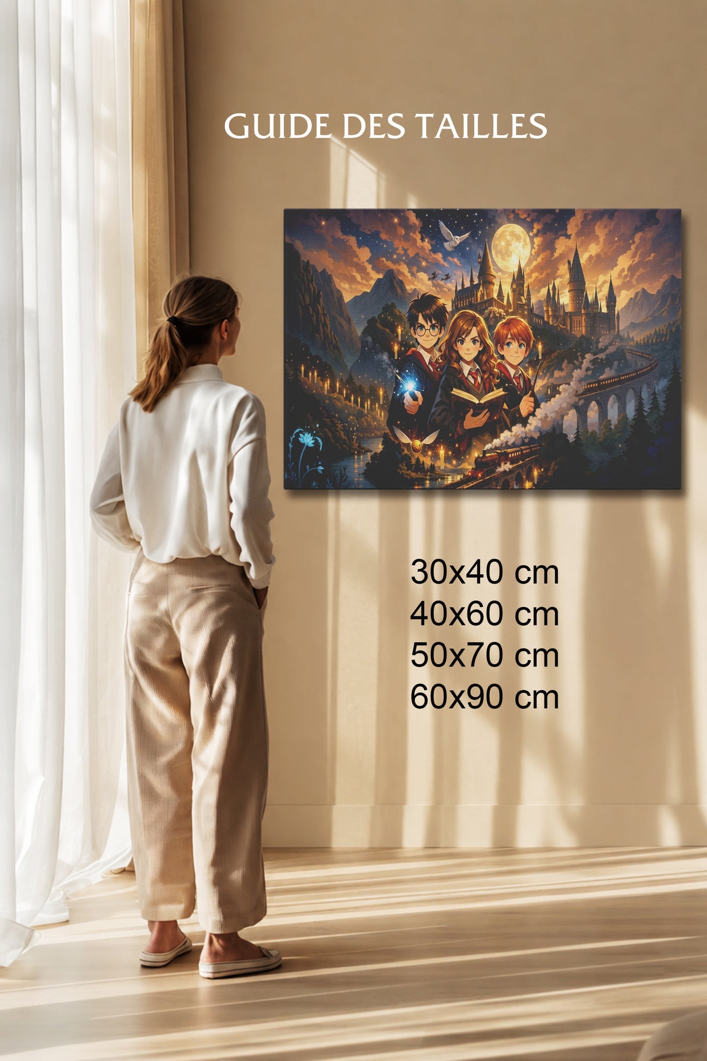 Tableau Abstrait Salon The Enchanted Wizard Castle