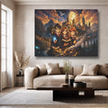 Tableau Abstrait Salon The Enchanted Wizard Castle