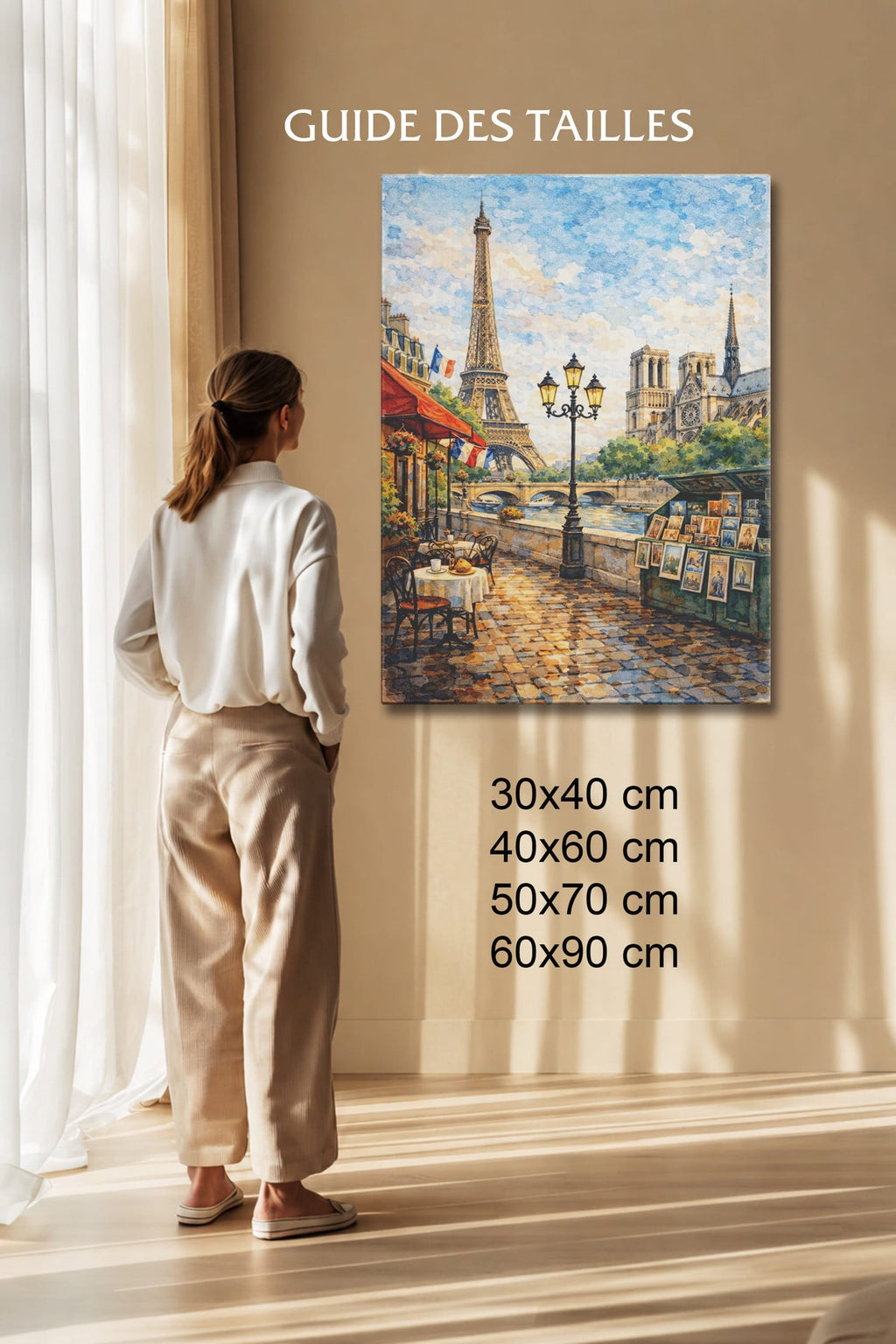 Tableau Abstrait Salon Sous le Ciel de Paris