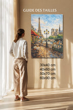 Tableau Abstrait Salon Sous le Ciel de Paris