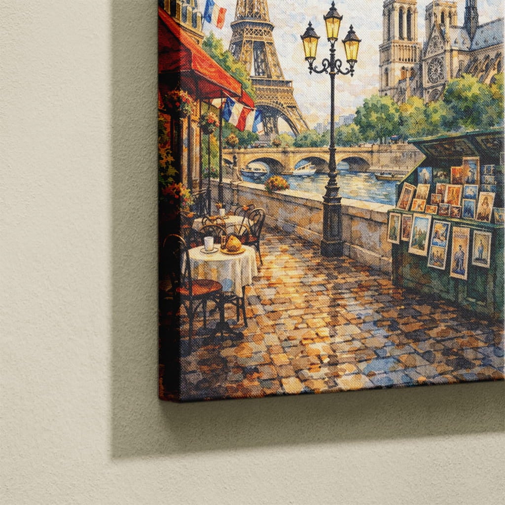 Tableau Abstrait Salon Sous le Ciel de Paris