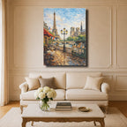 Tableau Abstrait Salon Sous le Ciel de Paris
