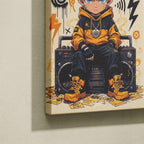 Manga Tableau Salon Naruto Chibi Hip-Hop Boombox
