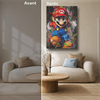 Manga Tableau Salon Mario Art Peinture Giclée