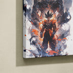 Manga Tableau Salon Goku Transformation Fumée Éthérée