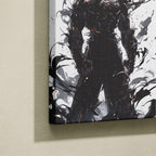 Manga Tableau Salon Goku Black Silhouette Éclaboussure d'Encre