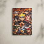 Manga Tableau Salon Naruto Équipe Poster Animé