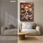 Manga Tableau Salon Naruto Équipe Poster Animé