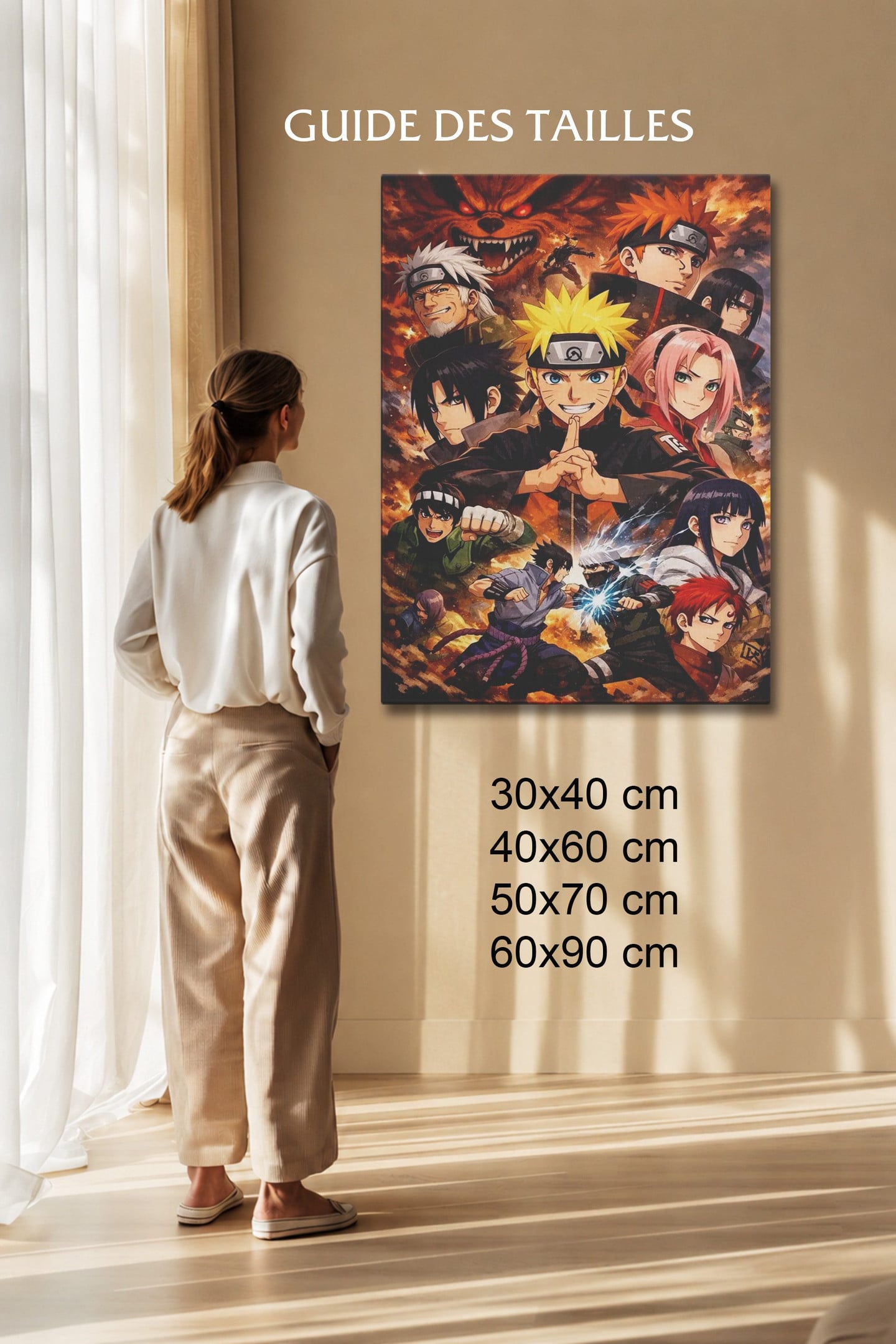 Manga Tableau Salon Naruto Équipe Poster Animé