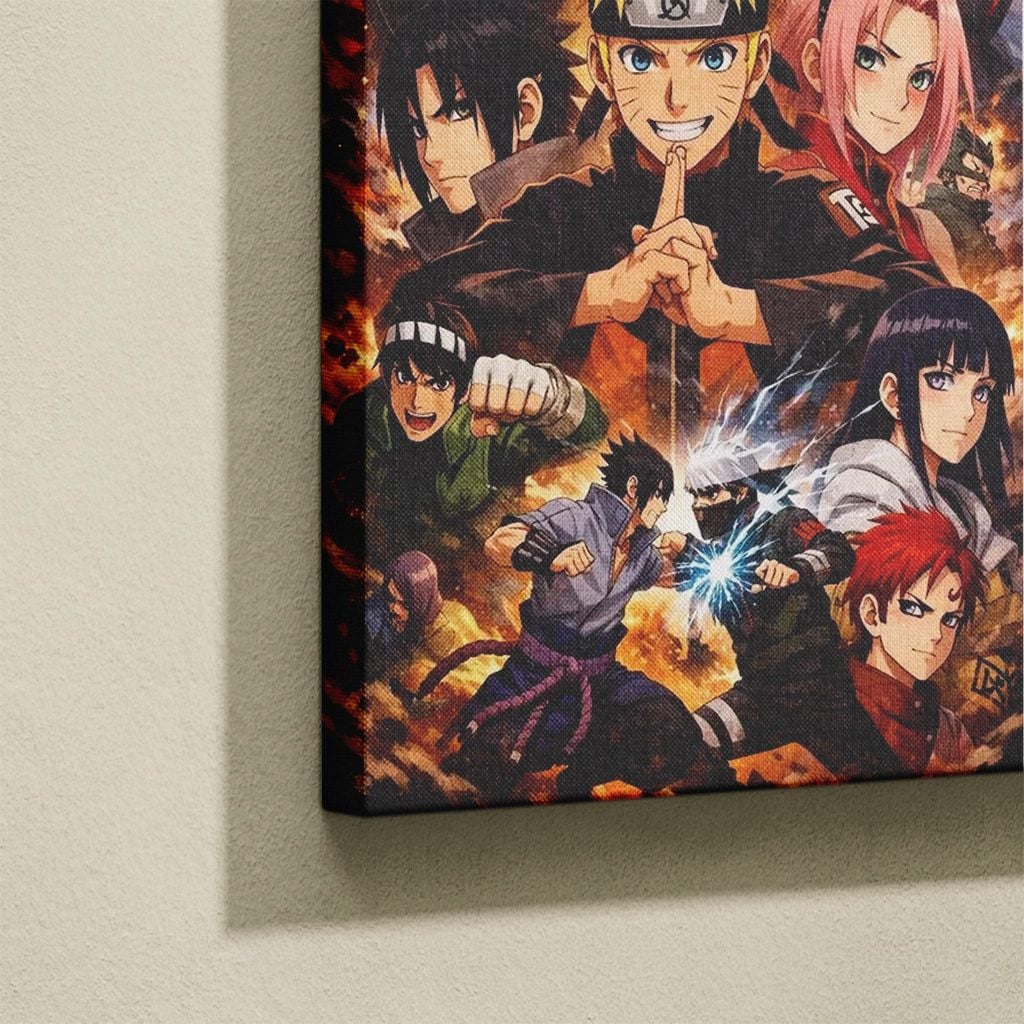 Manga Tableau Salon Naruto Équipe Poster Animé
