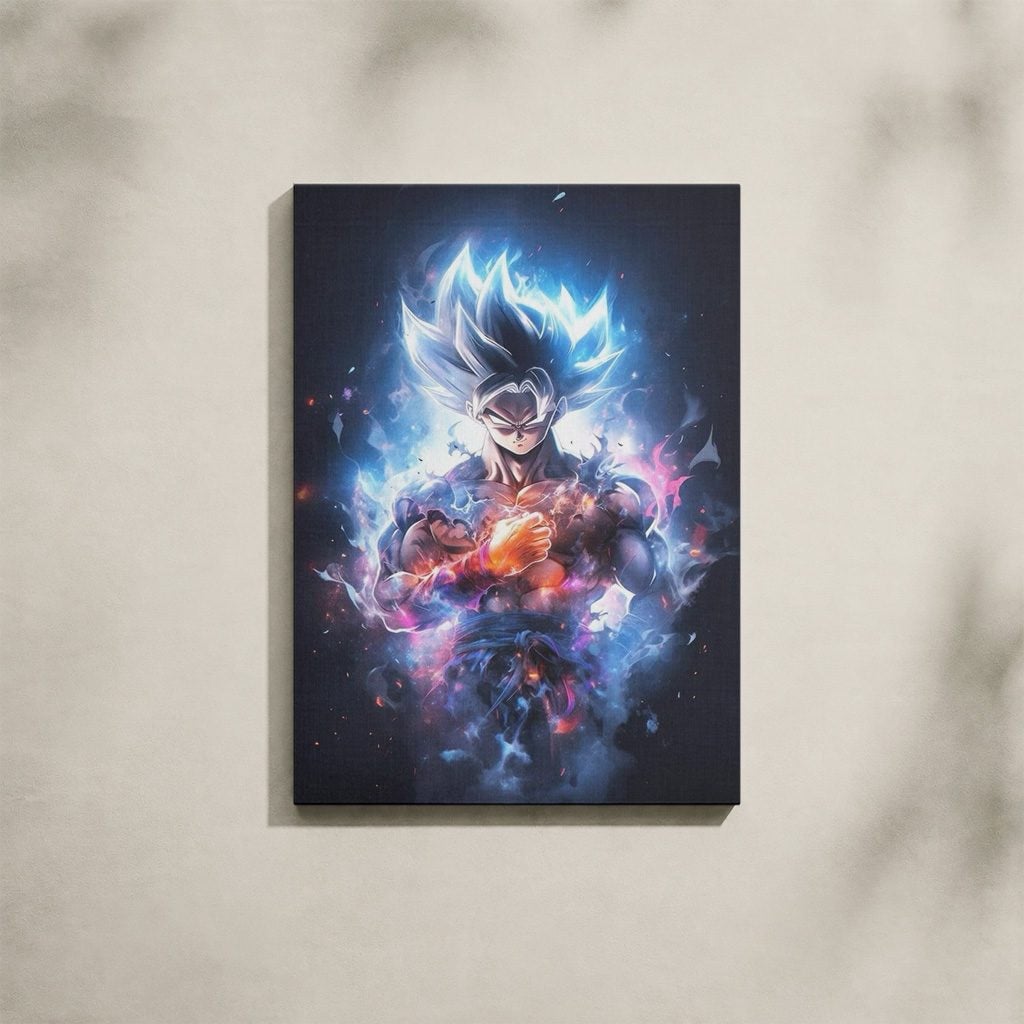 Manga Tableau Salon Goku Ultra Instinct Galaxie Cosmique