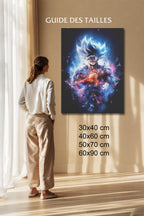 Manga Tableau Salon Goku Ultra Instinct Galaxie Cosmique