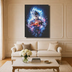 Manga Tableau Salon Goku Ultra Instinct Galaxie Cosmique