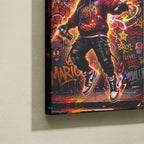 Manga Tableau Salon Mario Graffiti Urbain
