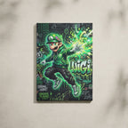 Manga Tableau Salon Luigi Graffiti Urbain