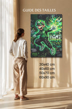 Manga Tableau Salon Luigi Graffiti Urbain