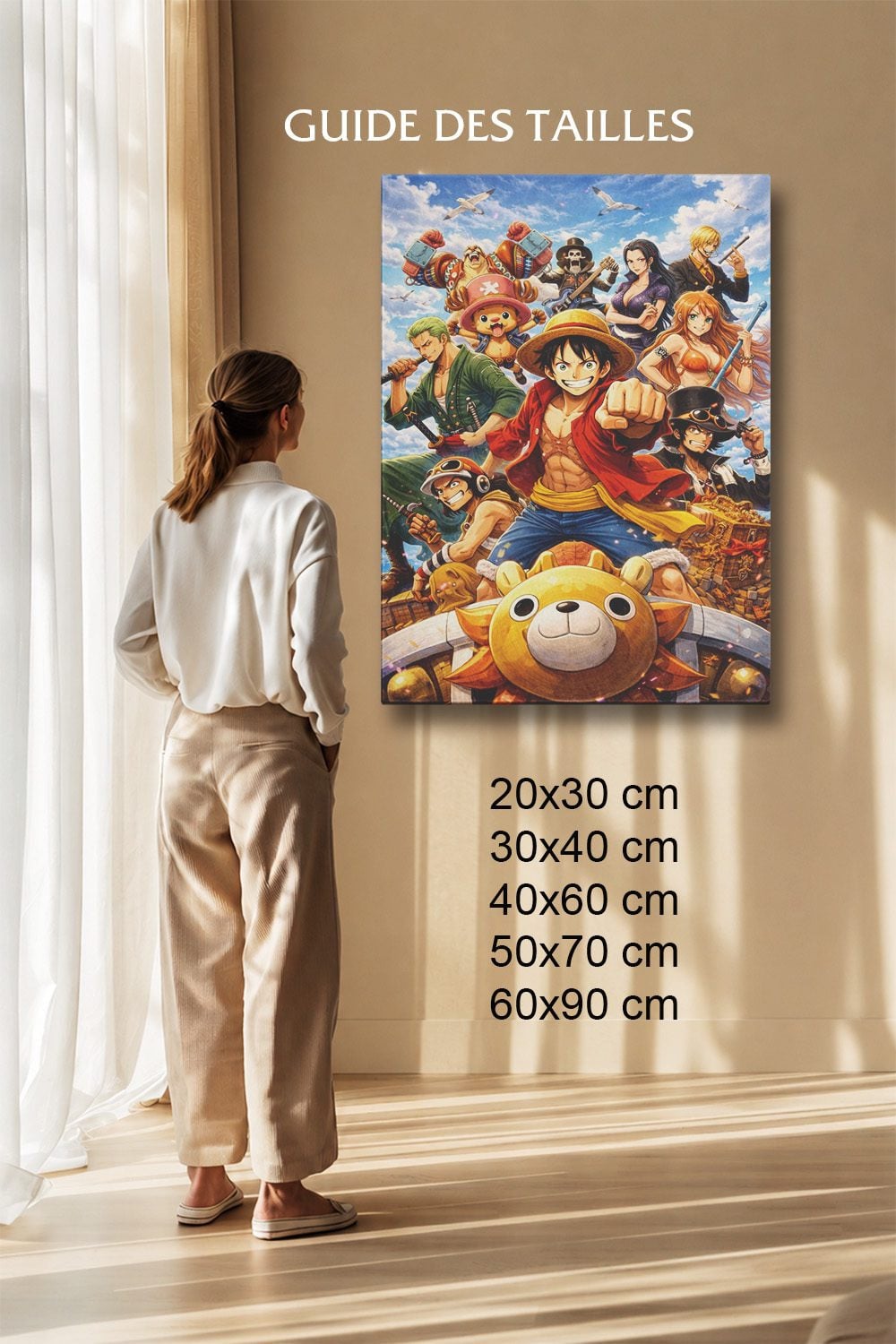Tableau Manga Salon Équipage Thousand Sunny One Piece