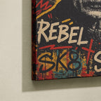 Tableau Pop Art Salon Einstein Thug Life Graffiti
