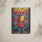 Tableau Cartoon Salon Bart Simpson Graffiti Street Art