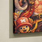 Tableau Manga Salon Luffy Roi des Pirates Chopper Bière