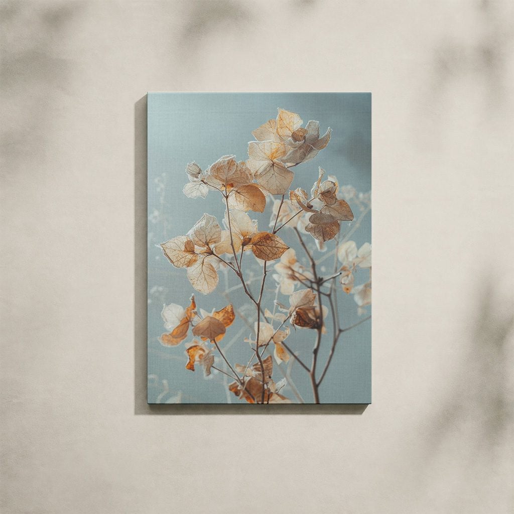 Tableau Botanique Salon Fleurs Séchées Automne Illustration
