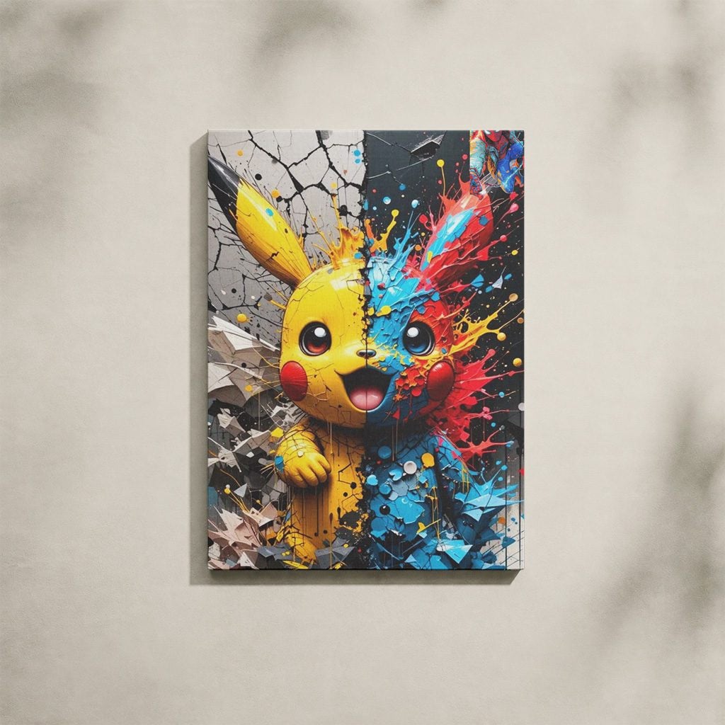 Tableau Anime Salon Pikachu Pokémon Art