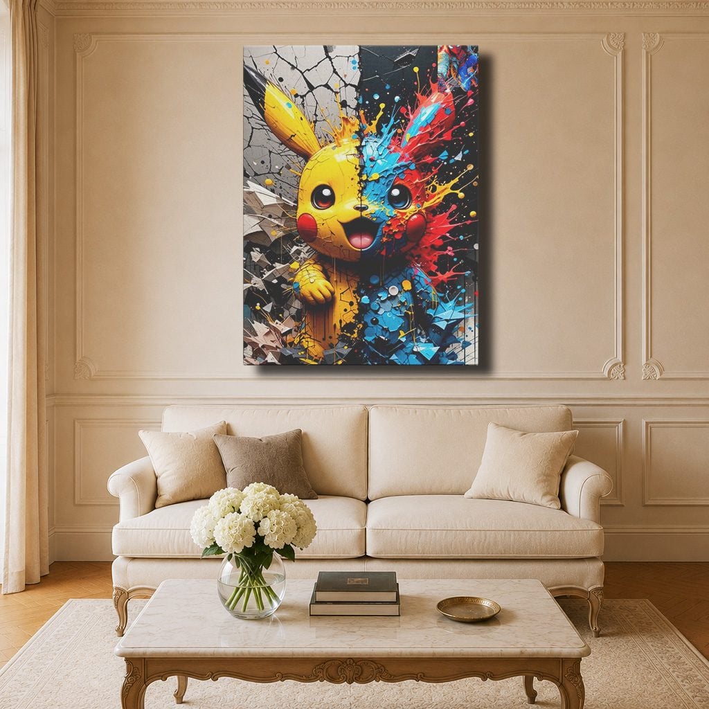 Tableau Anime Salon Pikachu Pokémon Art
