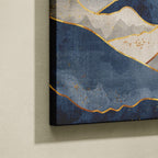 Tableau Paysage Salon Montagnes Soleil IA Poster