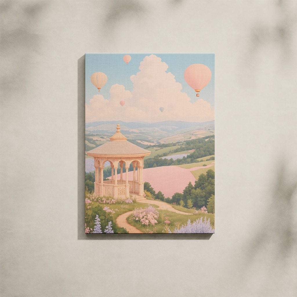 Tableau Fantaisie Salon Paysage Féerique Coloré