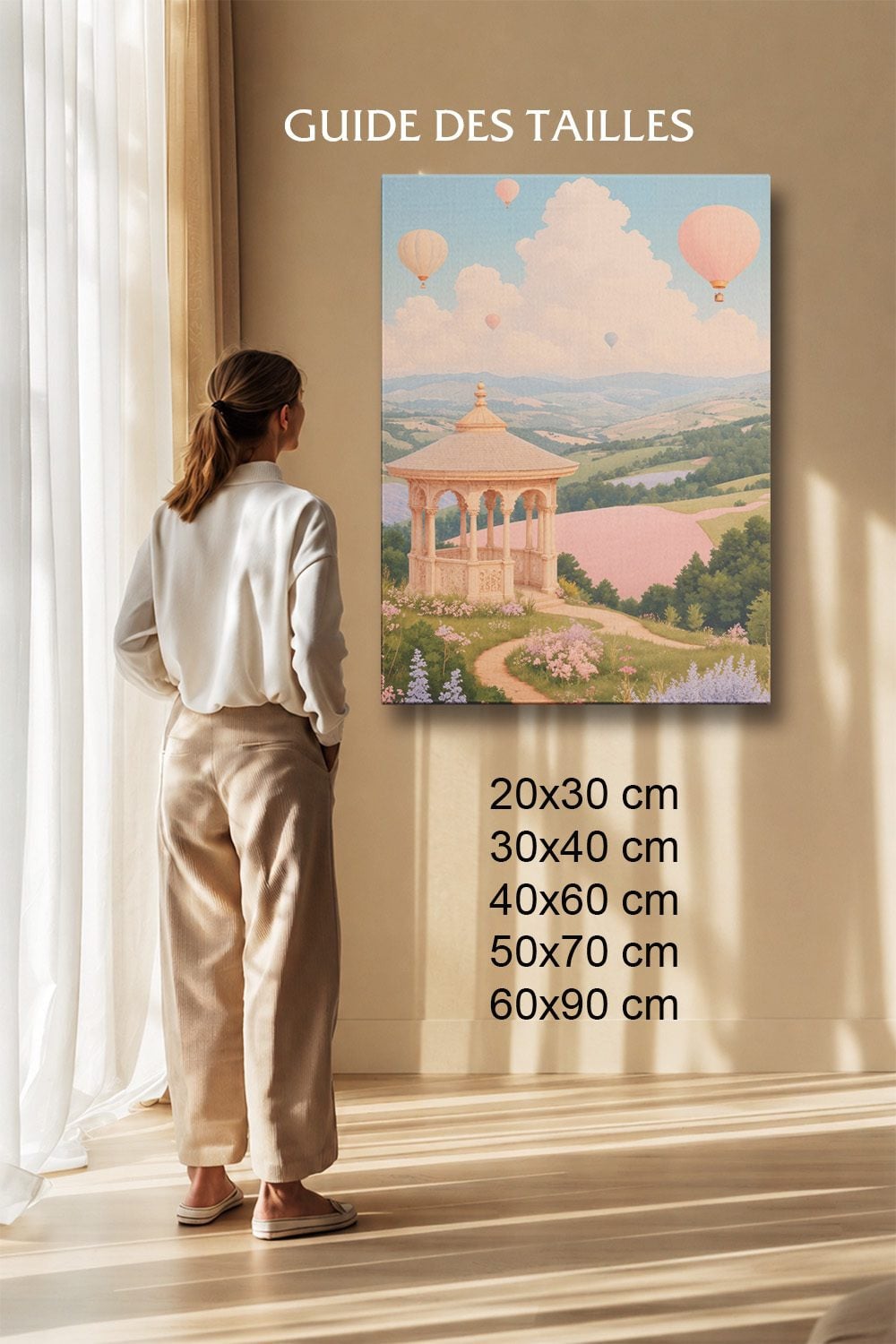 Tableau Fantaisie Salon Paysage Féerique Coloré