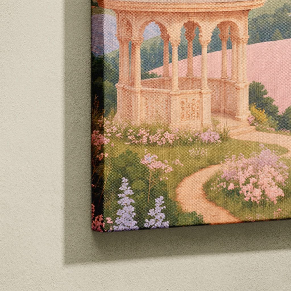 Tableau Fantaisie Salon Paysage Féerique Coloré
