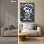 Tableau Cartoon Salon Snoopy Joe Cool Graffiti Néon