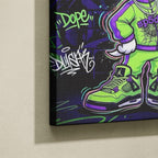 Tableau Cartoon Salon Snoopy Joe Cool Graffiti Néon