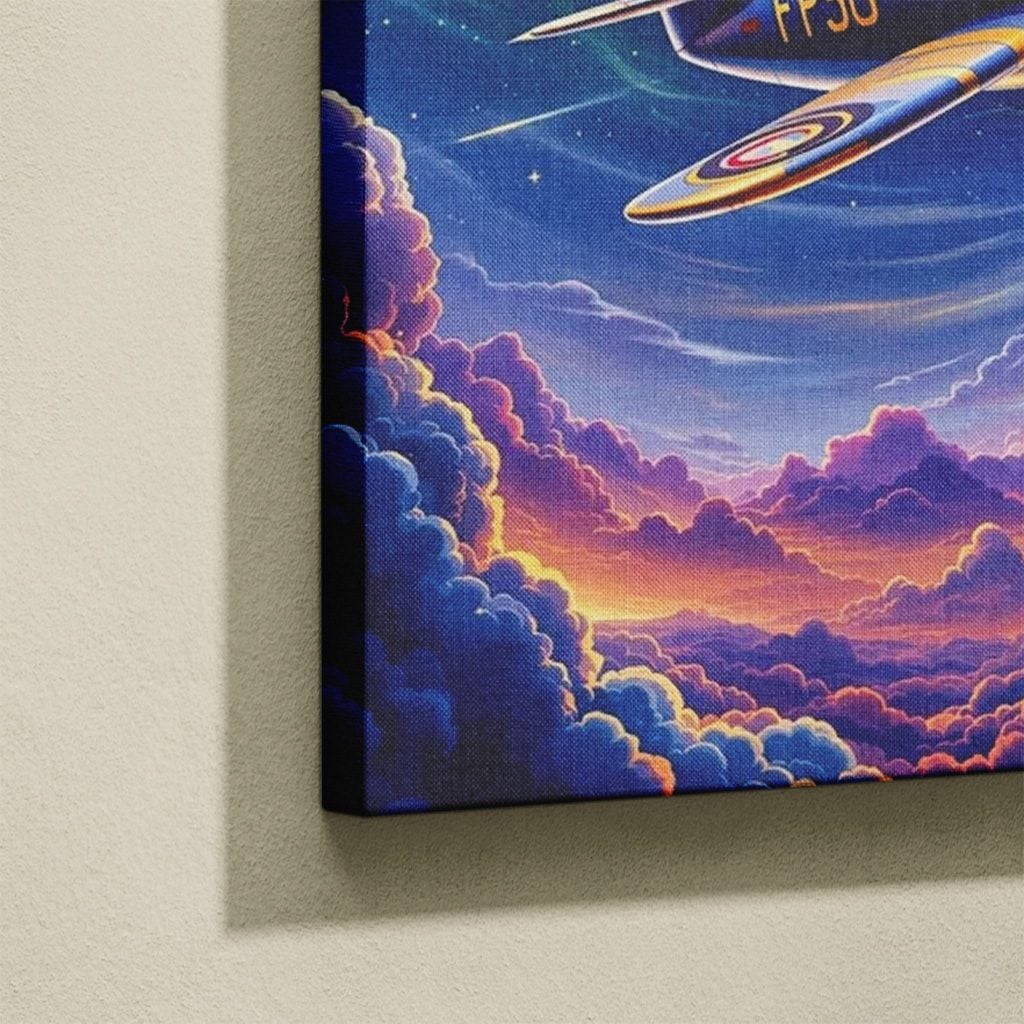 Tableau Cartoon Salon Snoopy Pilote Galaxie Cosmique