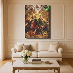 Tableau Manga Salon Luffy Zoro Wano Gear 5 Posters