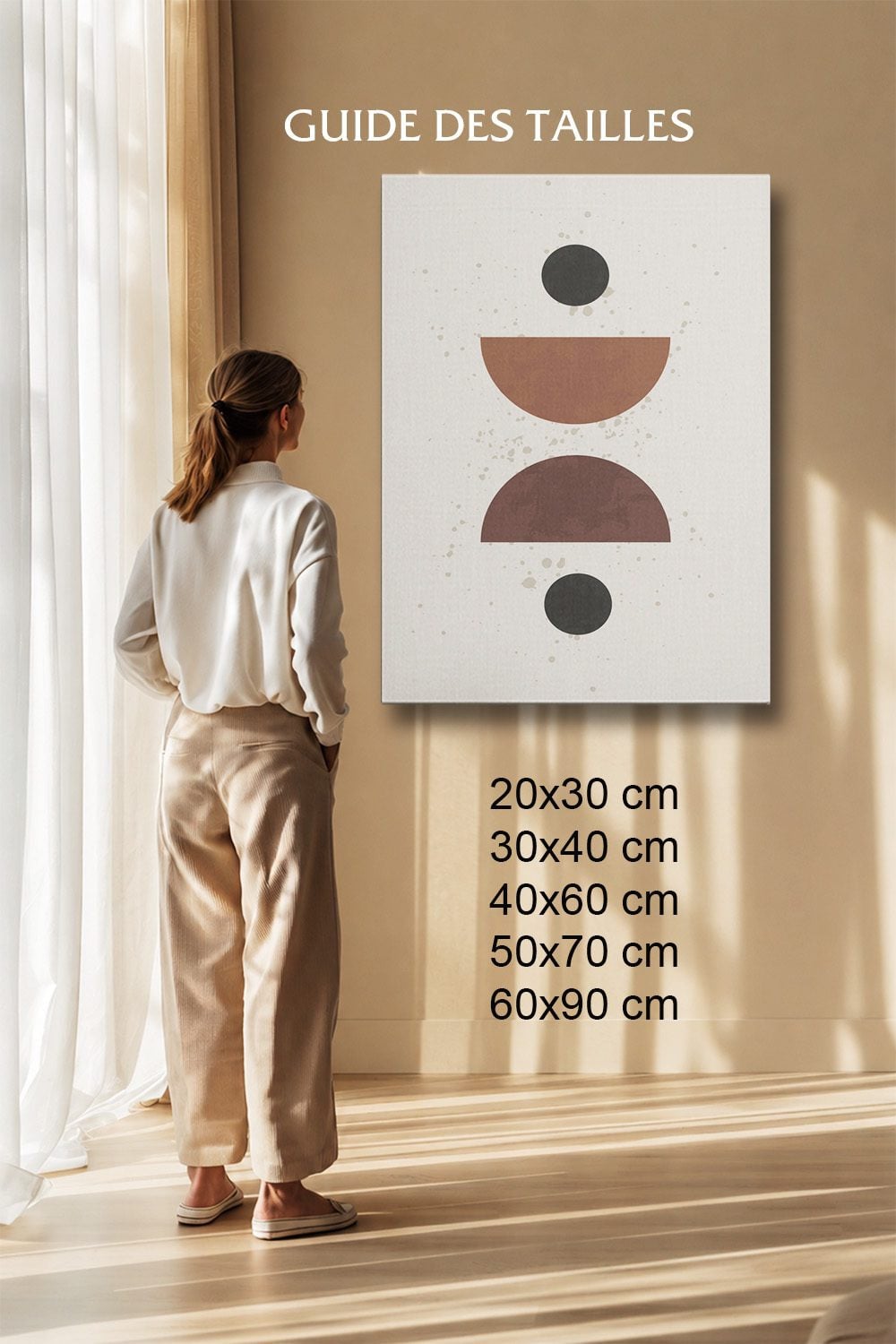 Tableau Bohème Salon Art Mural Arches Géométriques Minimaliste