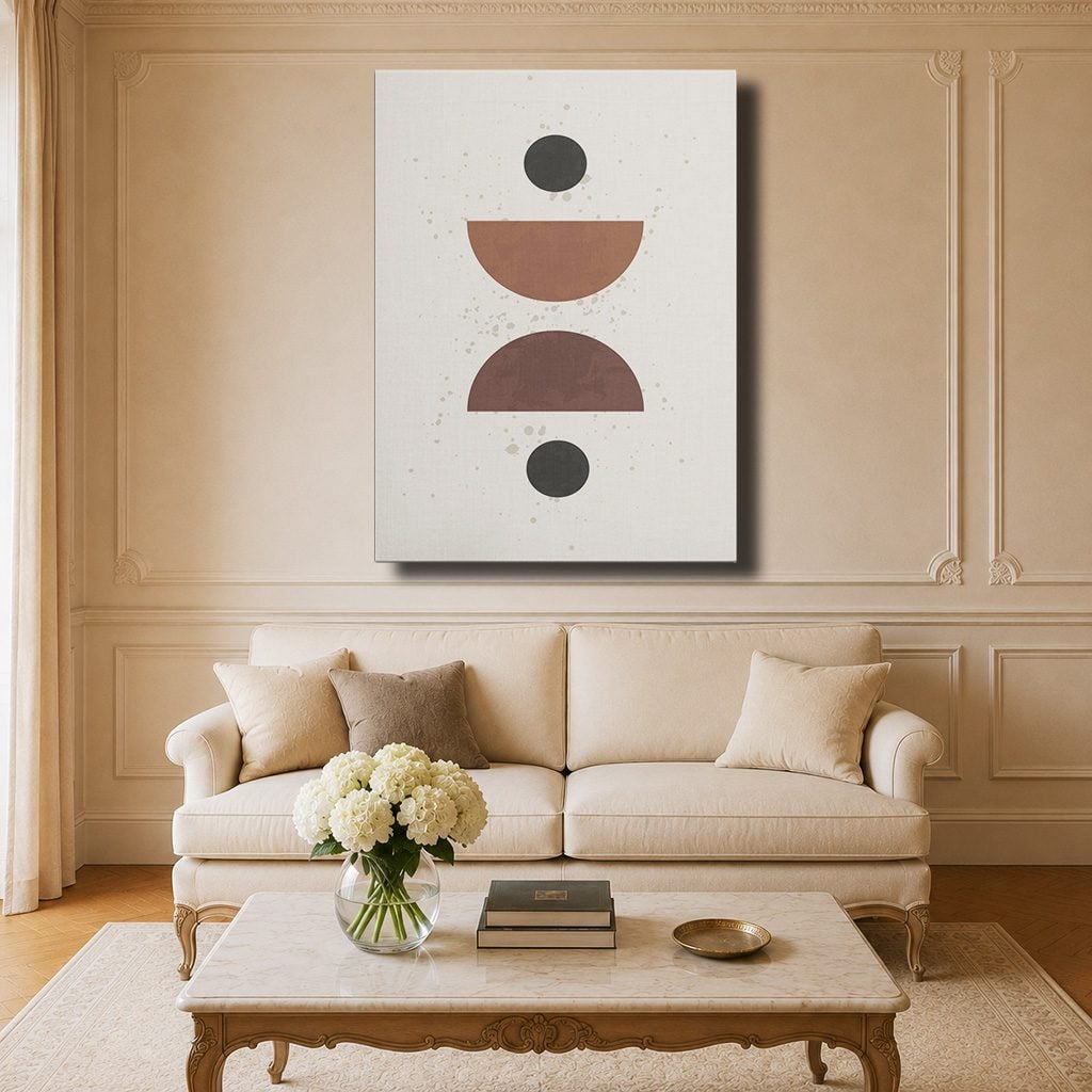 Tableau Bohème Salon Art Mural Arches Géométriques Minimaliste