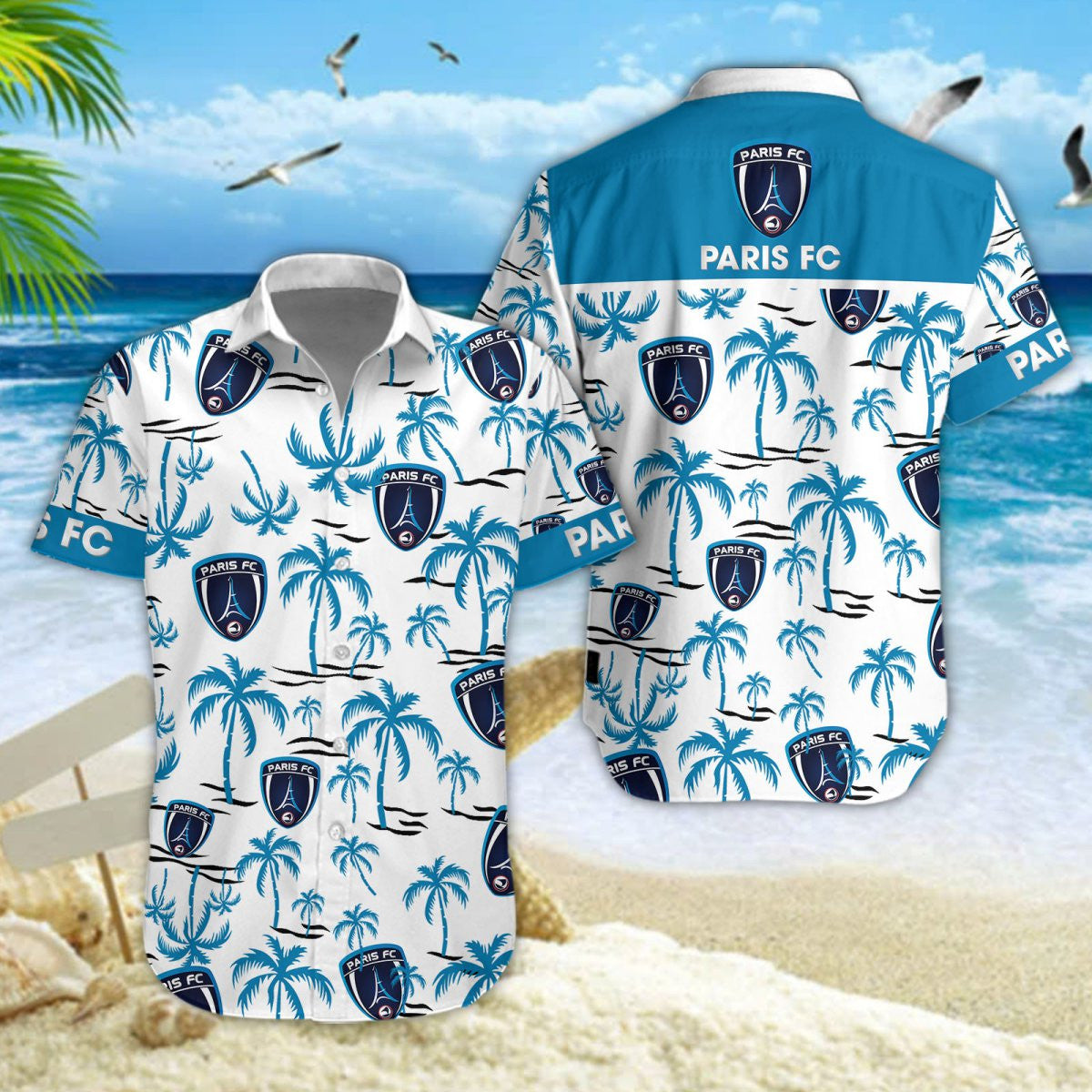Chemise hawaïenne Paris FC 01 - Chemise Aloha Ligue 1