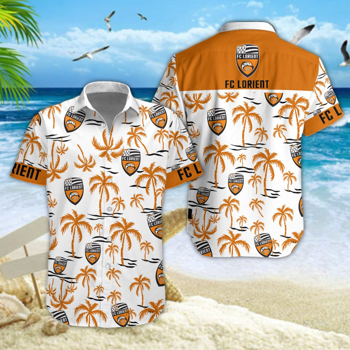 Chemise hawaïenne FC Lorient 01 - Chemise Aloha Ligue 1