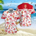Chemise hawaïenne AS Monaco 01 - Chemise Aloha Ligue 1