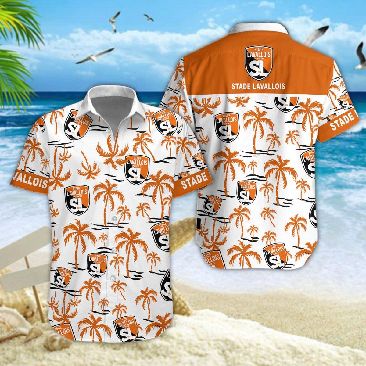 Chemise hawaïenne Stade Lavallois MFC 01 - Chemise Aloha Ligue 1